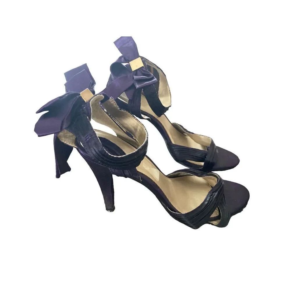 Vintage Charlotte Russe Stilettos Formal Strappy Bow Sexy Feminine